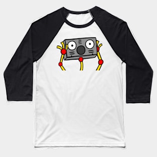 Cartoon Robot Baseball T-Shirt